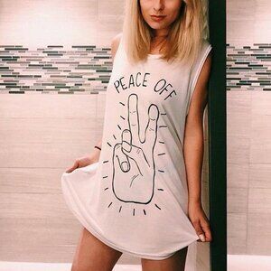 PEACE OFF Jac Vanek Tank Top!